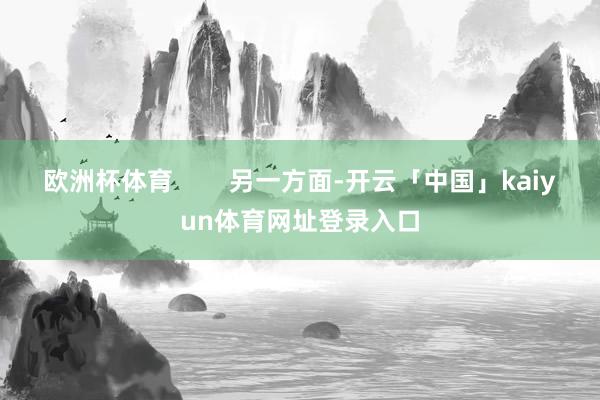 欧洲杯体育        另一方面-开云「中国」kaiyun体育网址登录入口